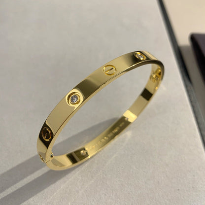 [Love's Uplift]LOVE BRACELET 6.1MM 4 DIAMONDS