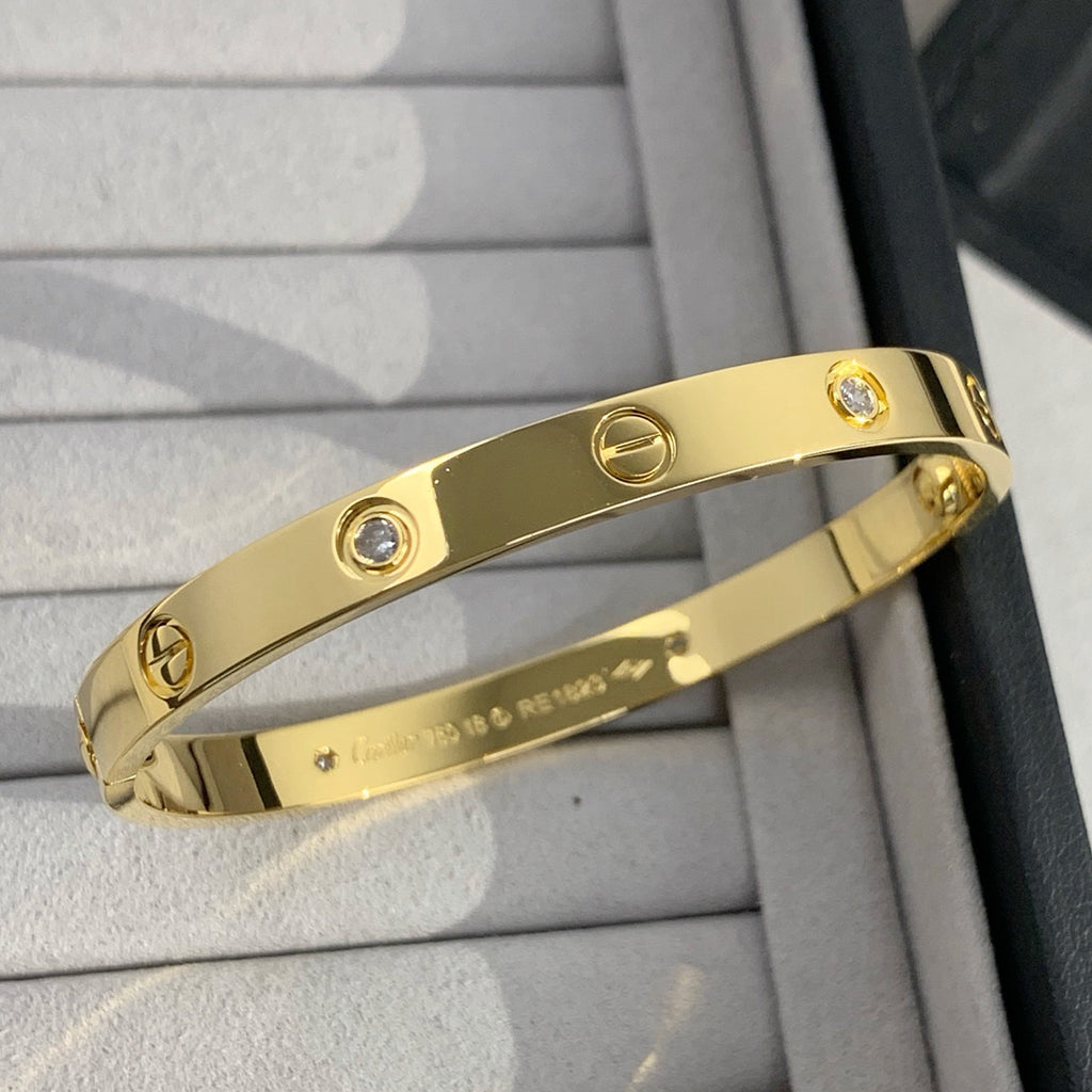 [Love's Uplift]LOVE BRACELET 6.1MM 4 DIAMONDS