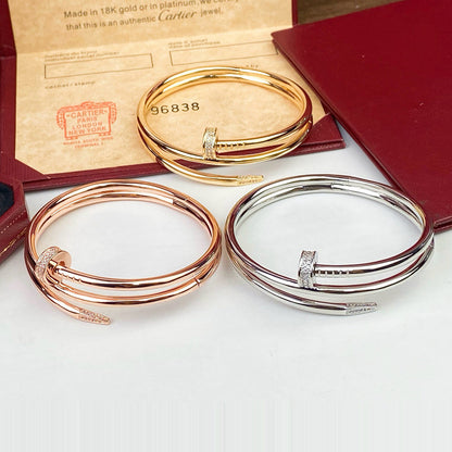 [Love's Uplift]JUSTE BRACELET 3.5MM DOUBLE ROW DIAMOND