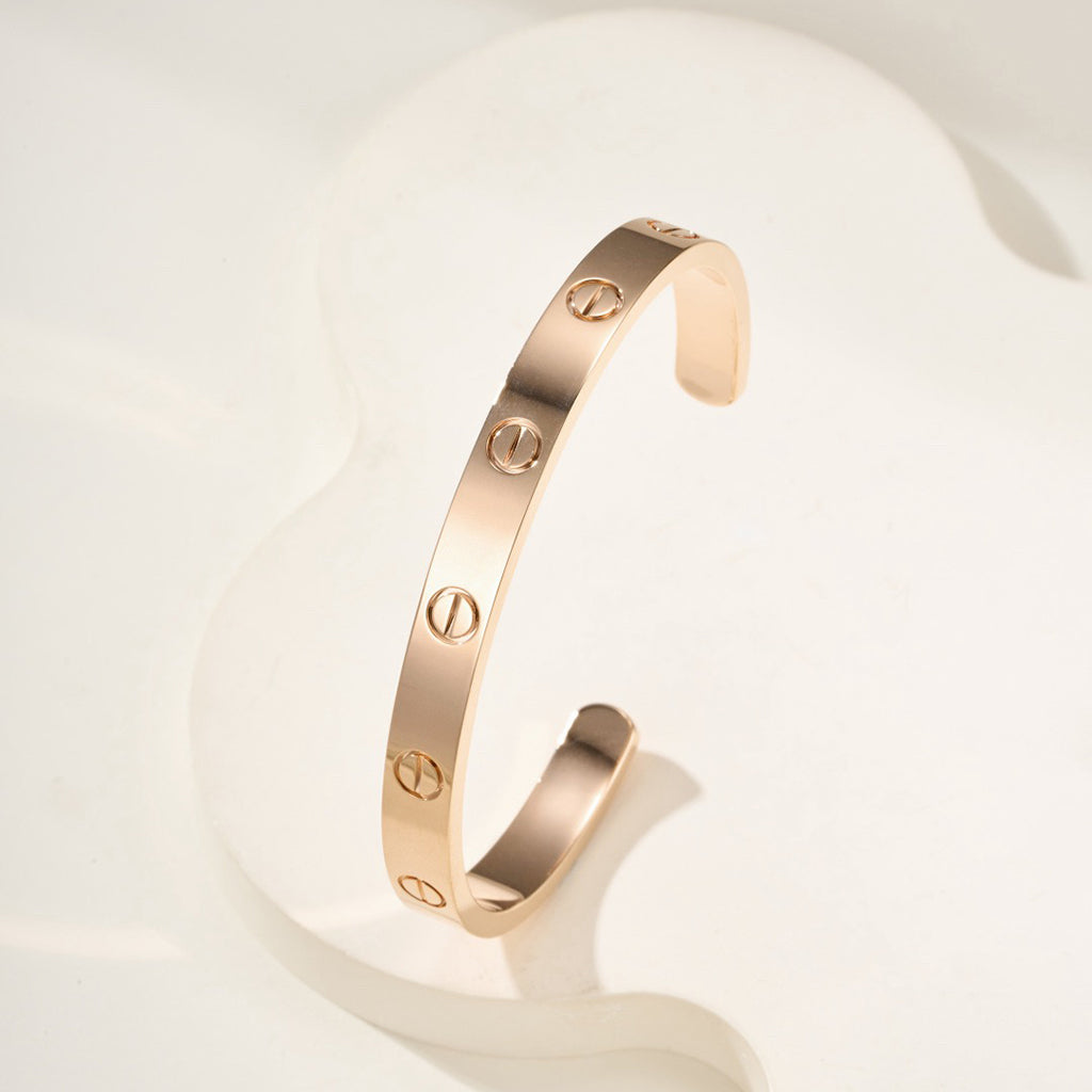 [Love's Uplift]LOVE BRACELET 6.1MM OPEN CUFF
