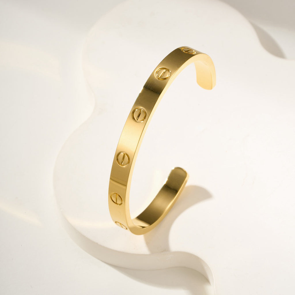 [Love's Uplift]LOVE BRACELET 6.1MM OPEN CUFF