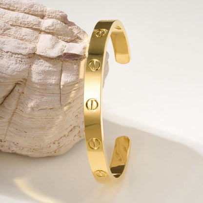 [Love's Uplift]LOVE BRACELET 6.1MM OPEN CUFF