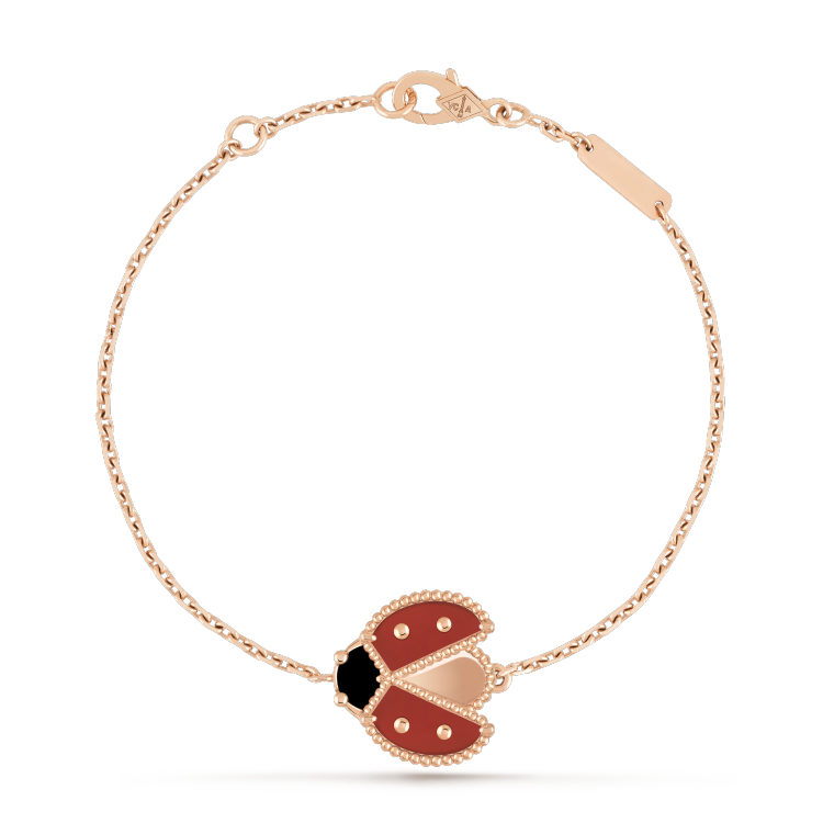 [Love's Uplift]LUCKY SPRING 1 MOTIF PINK GOLD BRACELET