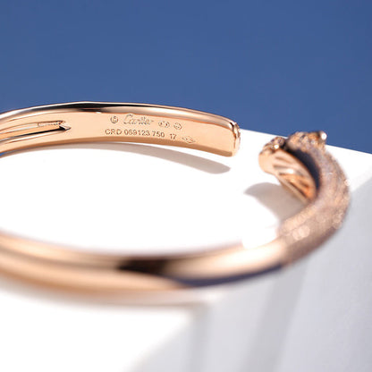 [Love's Uplift]PANTHERE FULL DIAMOND OPEN BRACELET