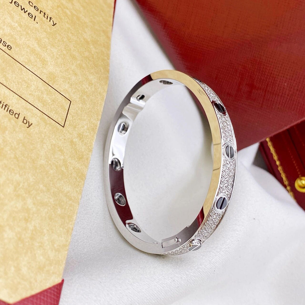 [Love's Uplift]LOVE BRACELET 6.1MM DIAMOND-PAVED CERAMIC