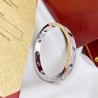 [Love's Uplift]LOVE BRACELET 6.1MM DIAMOND-PAVED CERAMIC