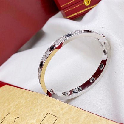 [Love's Uplift]LOVE BRACELET 6.1MM DIAMOND-PAVED CERAMIC