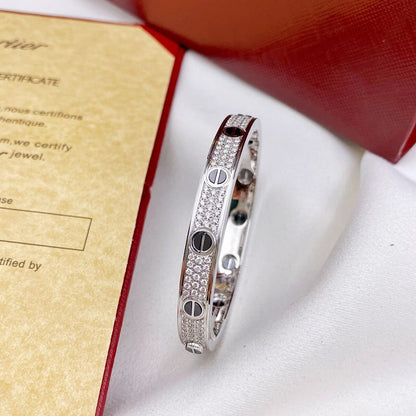 [Love's Uplift]LOVE BRACELET 6.1MM DIAMOND-PAVED CERAMIC