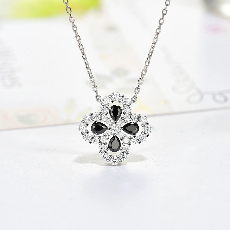 [Love's Uplift]LOOP NECKLACE FULL MOTIF DIAMOND 16MM MULTIPLE COLORS