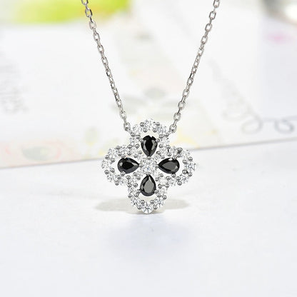 [Love's Uplift]LOOP NECKLACE FULL MOTIF DIAMOND 16MM MULTIPLE COLORS