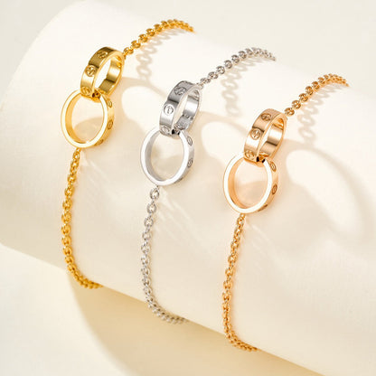[Love's Uplift]LOVE BRACELET DOUBLE RING