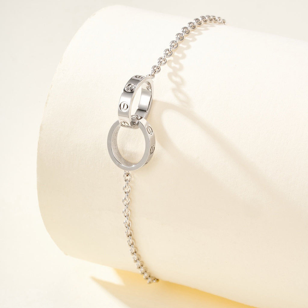 [Love's Uplift]LOVE BRACELET DOUBLE RING
