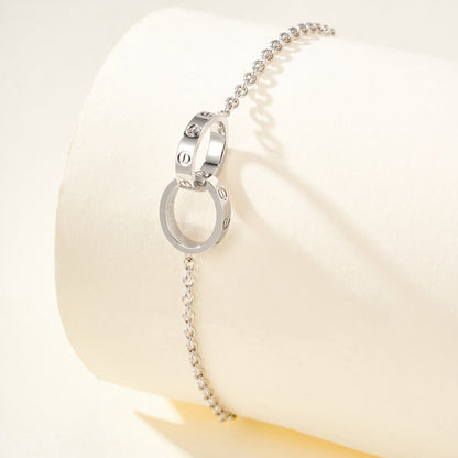[Love's Uplift]LOVE BRACELET DOUBLE RING