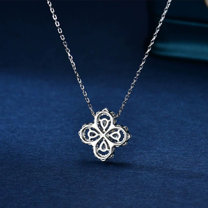 [Love's Uplift]LOOP NECKLACE FULL MOTIF DIAMOND 16MM MULTIPLE COLORS