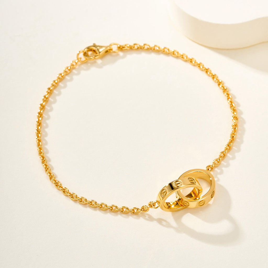 [Love's Uplift]LOVE BRACELET DOUBLE RING