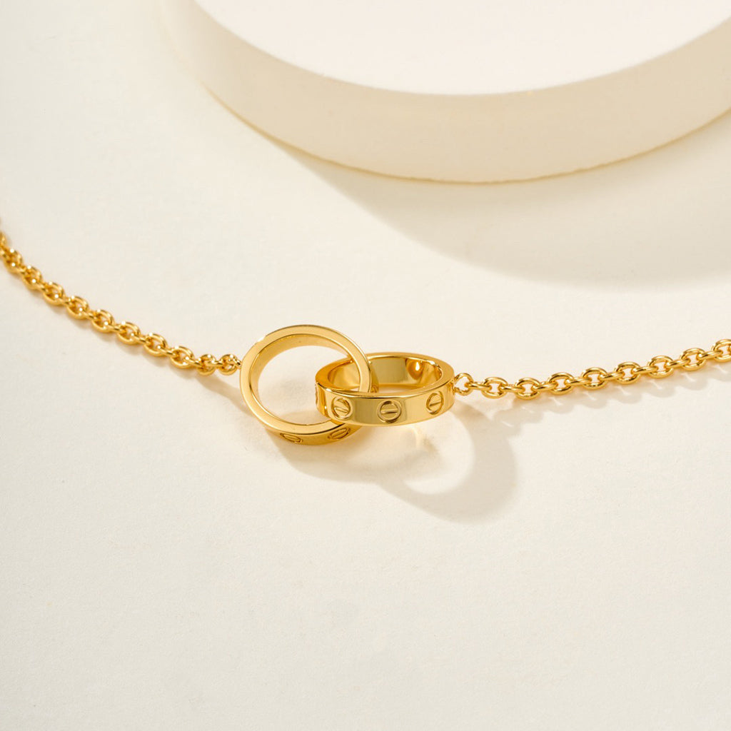 [Love's Uplift]LOVE BRACELET DOUBLE RING