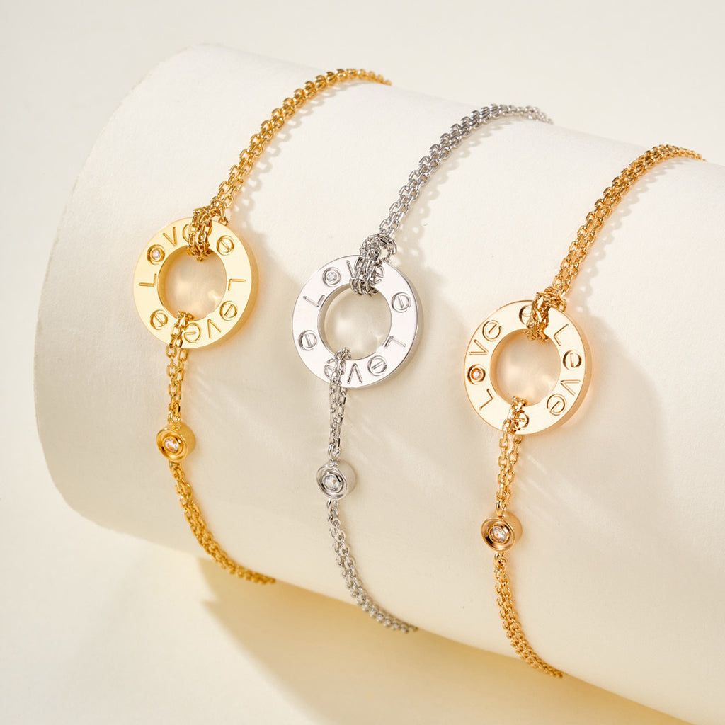 [Love's Uplift]LOVE BRACELET 2 DIAMOND