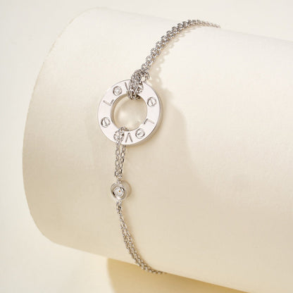 [Love's Uplift]LOVE BRACELET 2 DIAMOND
