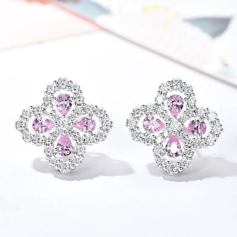 [Love's Uplift]LOOP EARRINGS FULL MOTIF DIAMOND 16MM