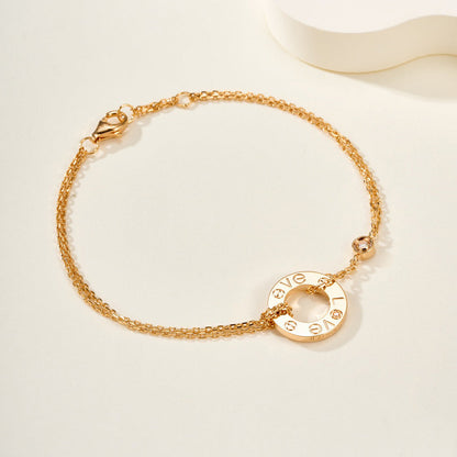 [Love's Uplift]LOVE BRACELET 2 DIAMOND