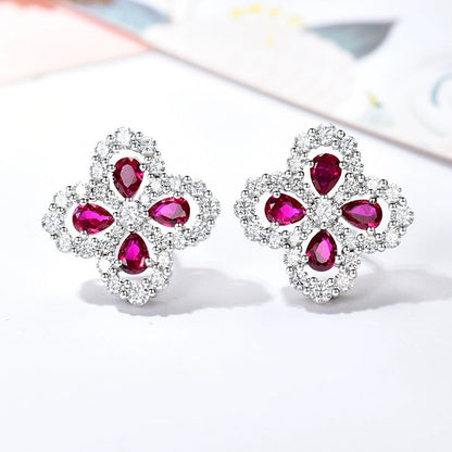 [Love's Uplift]LOOP EARRINGS FULL MOTIF DIAMOND 16MM