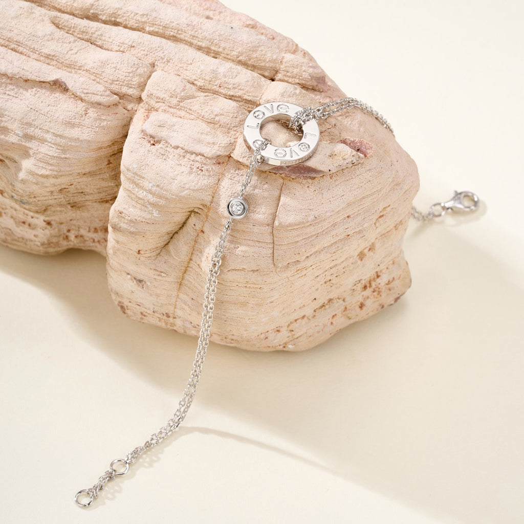 [Love's Uplift]LOVE BRACELET 2 DIAMOND