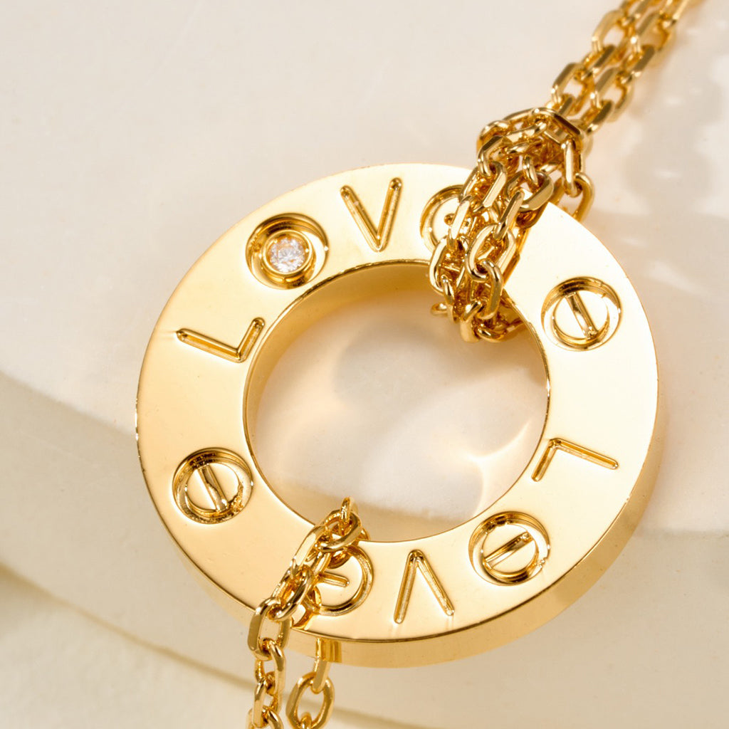 [Love's Uplift]LOVE BRACELET 2 DIAMOND