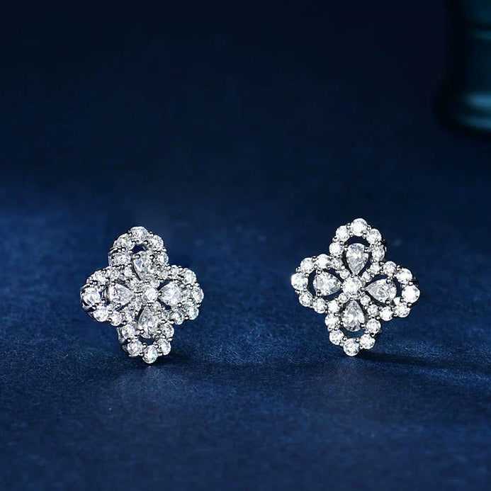 [Love's Uplift]LOOP EARRINGS FULL MOTIF DIAMOND 16MM
