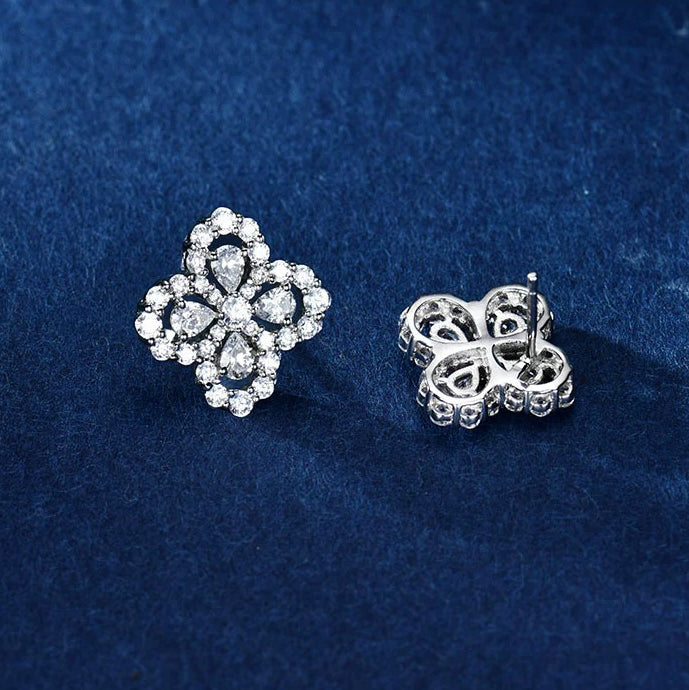 [Love's Uplift]LOOP EARRINGS FULL MOTIF DIAMOND 16MM