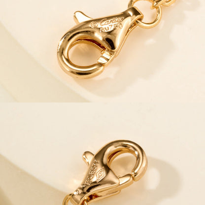 [Love's Uplift]LOVE DOUBLE RING FULL DIAMOND BRACELET