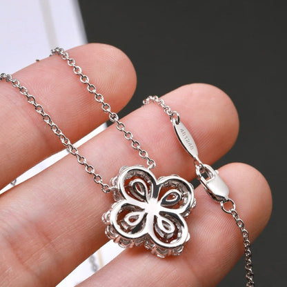 [Love's Uplift]LOOP NECKLACE FULL MOTIF DIAMOND 16MM MULTIPLE COLORS