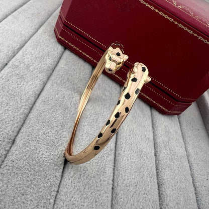 [Love's Uplift]PANTHERE DOUBLE HEADED OPEN BRACELET