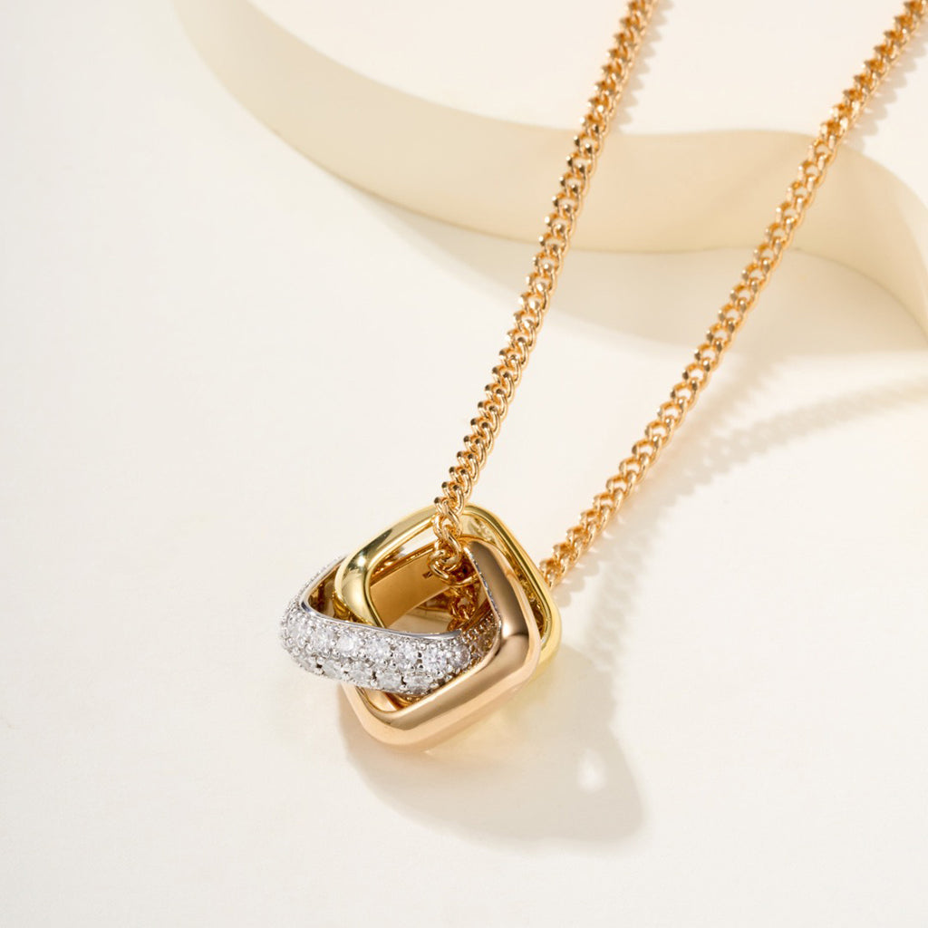 [Love's Uplift]TRINITY CUSHION NECKLACE COLLECTION