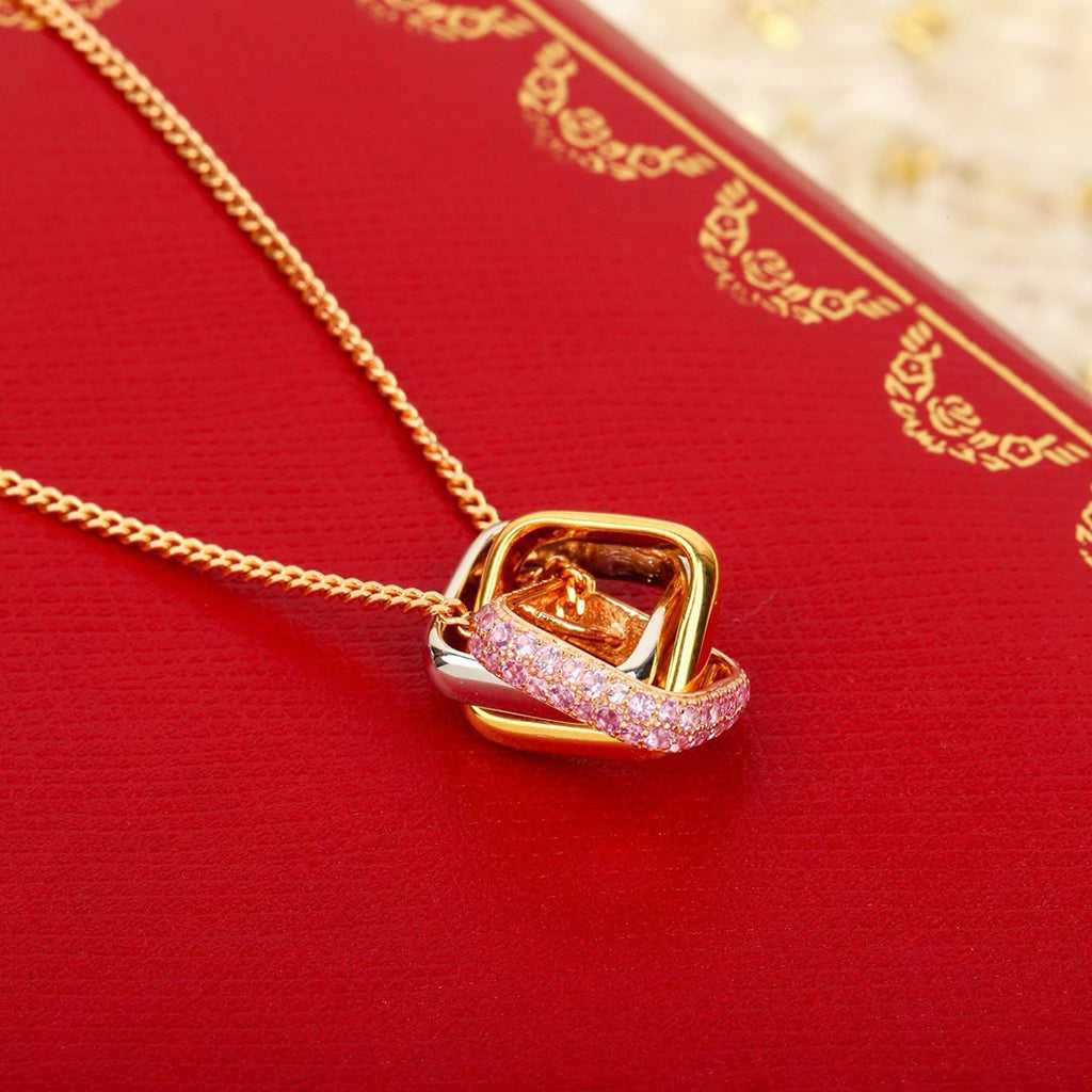 [Love's Uplift]TRINITY CUSHION NECKLACE COLLECTION