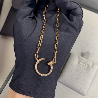 [Love's Uplift]JUSTE NECKLACE FULL DIAMONDS