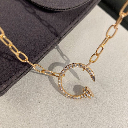 [Love's Uplift]JUSTE NECKLACE FULL DIAMONDS