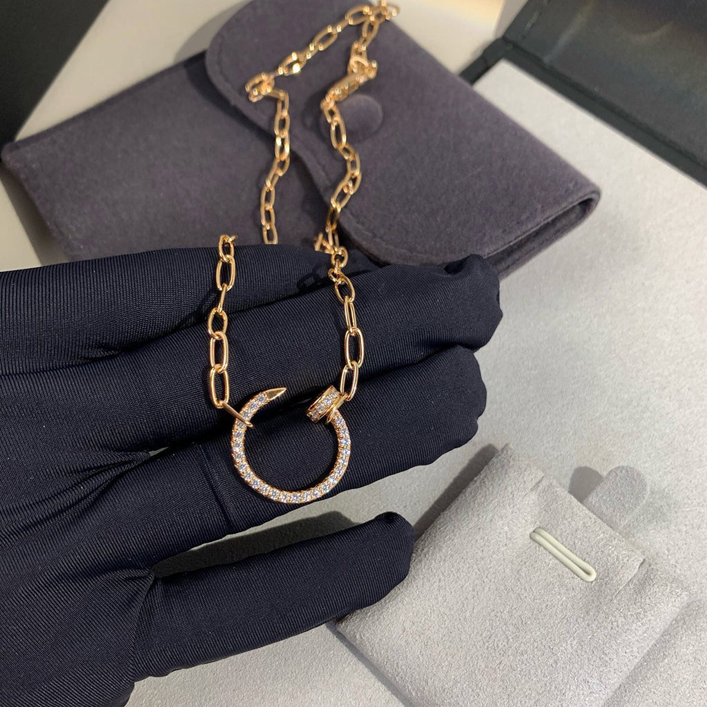 [Love's Uplift]JUSTE NECKLACE FULL DIAMONDS