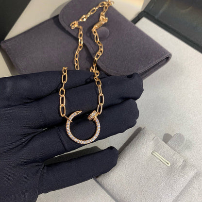[Love's Uplift]JUSTE NECKLACE FULL DIAMONDS