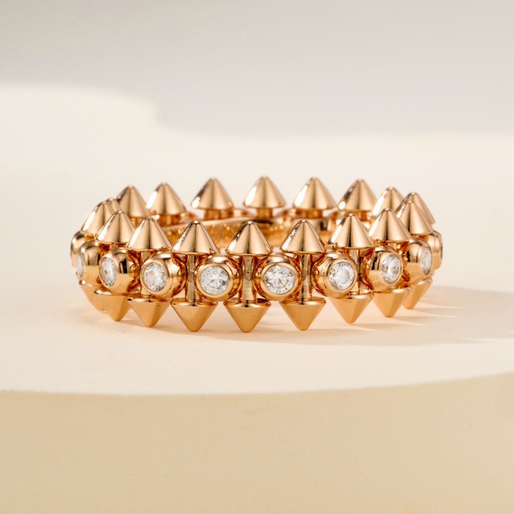 [Love's Uplift]CLASH 6.8MM DIAMOND MEDIUM RING
