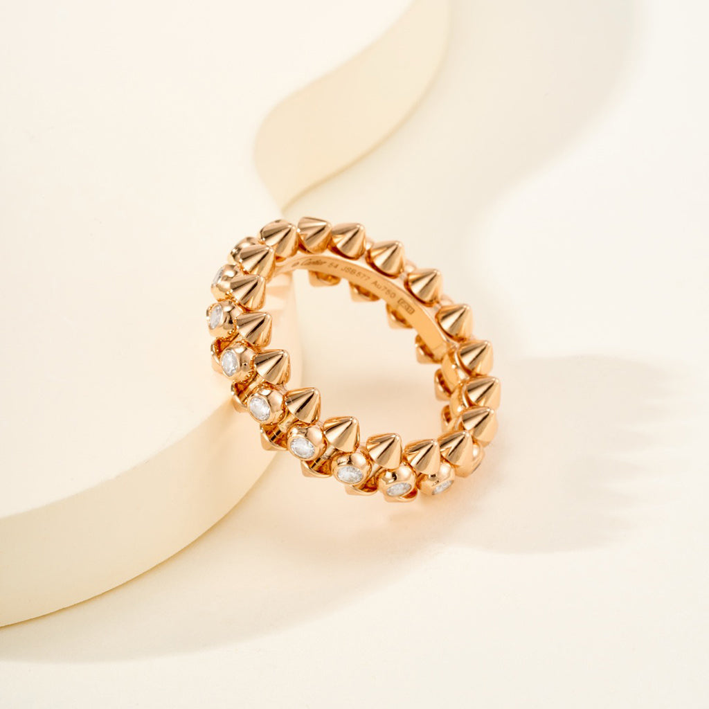 [Love's Uplift]CLASH 6.8MM DIAMOND MEDIUM RING
