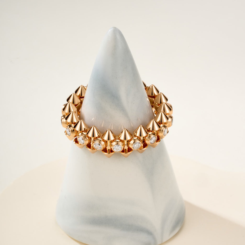 [Love's Uplift]CLASH 6.8MM DIAMOND MEDIUM RING