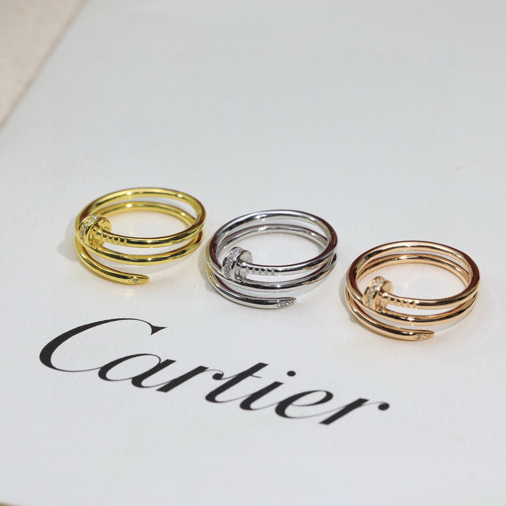 [Love's Uplift]JUSTE RING 4.8MM HALF DIAMOND