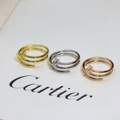 [Love's Uplift]JUSTE RING 4.8MM HALF DIAMOND