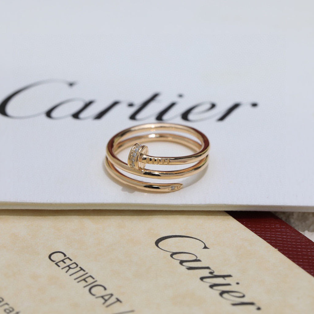 [Love's Uplift]JUSTE RING 4.8MM HALF DIAMOND
