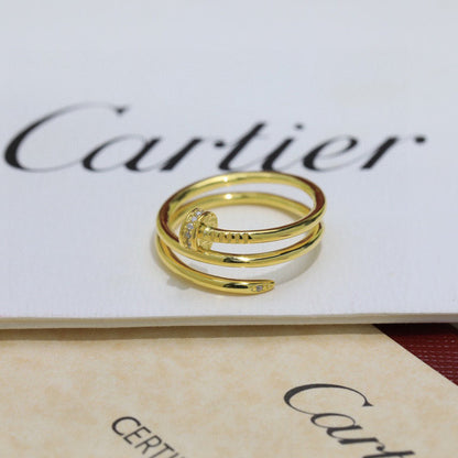 [Love's Uplift]JUSTE RING 4.8MM HALF DIAMOND