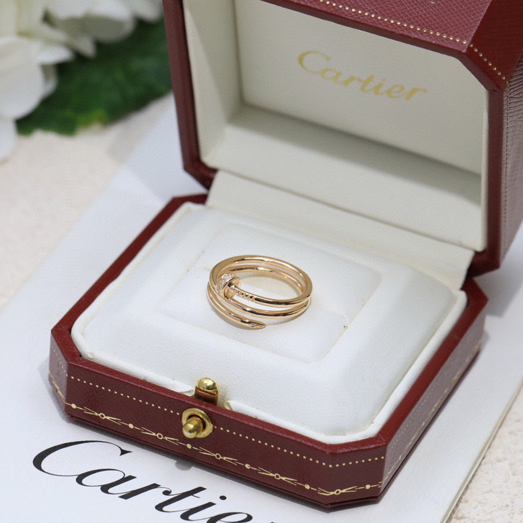[Love's Uplift]JUSTE RING 4.8MM HALF DIAMOND
