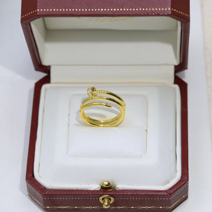[Love's Uplift]JUSTE RING 4.8MM HALF DIAMOND