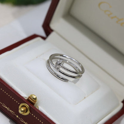 [Love's Uplift]JUSTE RING 4.8MM HALF DIAMOND