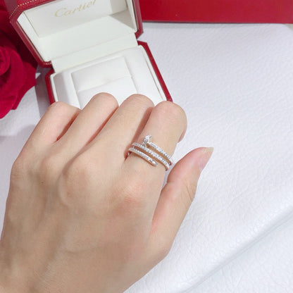 [Love's Uplift]JUSTE RING 4.8MM FULL DIAMOND