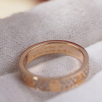 [Love's Uplift]LOVE RING 4.0MM DIAMOND PAVED